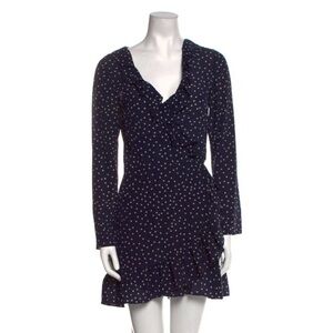 Realisation par Alexandra wrap dress in navy star